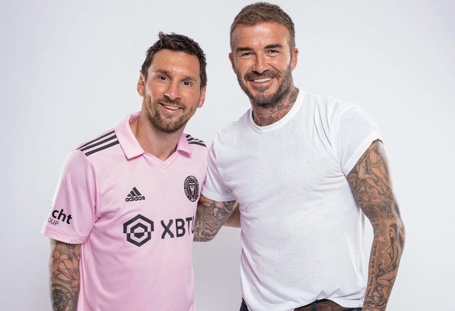 Từ khi đến Mỹ, Messi và David Beckham rất thân thiết