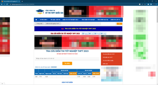 Cẩn trọng 'trượt tốt nghiệp THPT' vì tra cứu, tính điểm trên website 'lậu' - Ảnh 3.