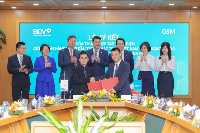 Công ty GSM ký kết thỏa thuận hợp tác toàn diện với BIDV Chi nhánh Quang Trung - Ảnh 1.