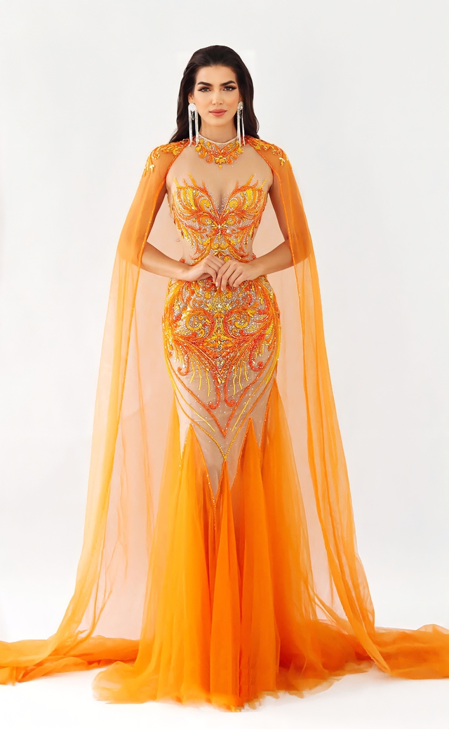 Loạt thiết kế ấn tượng của NTK Việt tại Hoa hậu Siêu quốc gia 2023 - Ảnh 1.