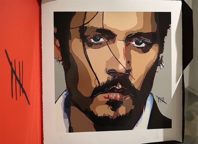 Selling self-portrait of Johnny Depp in 'dark times' - Photo 1.