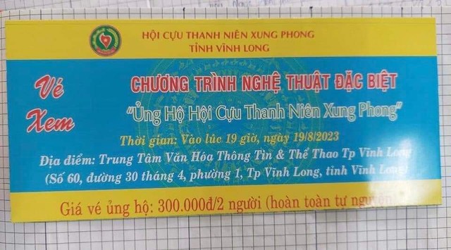 Bắt thu hồi hết vé xem chương trình nghệ thuật ‘chui’ do chưa được cấp phép - Ảnh 1.