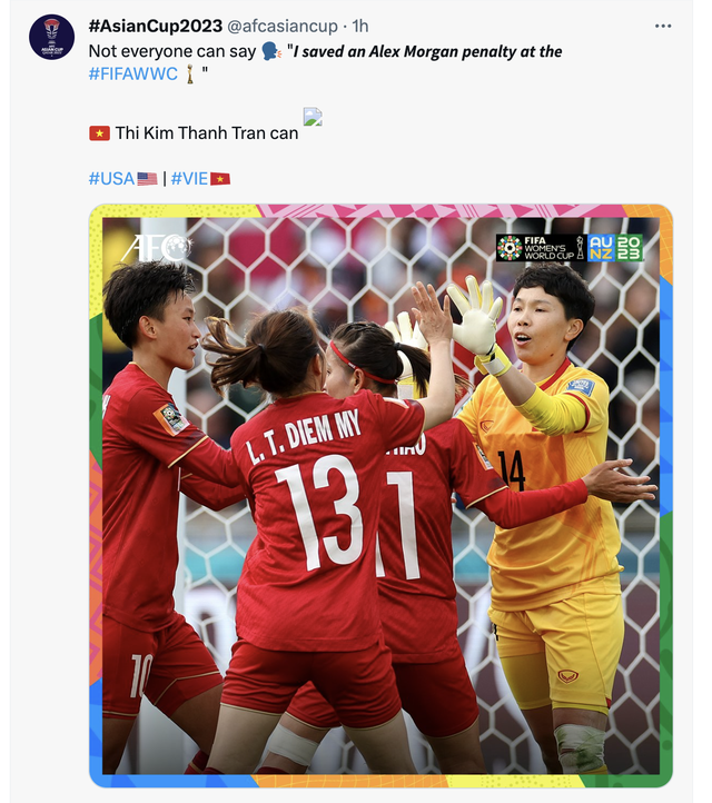 AFC, FIFA ca ngợi tinh thần thi đấu quả cảm của đội tuyển nữ Việt Nam - Ảnh 2.