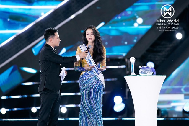 Nghe top 3 Hoa hậu Thế giới Việt Nam 2023 trả lời ứng xử - Ảnh 2.