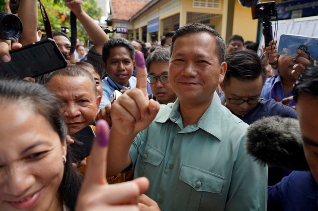 Đảng của Thủ tướng Hun Sen tuyên bố chiến thắng áp đảo - Ảnh 2.