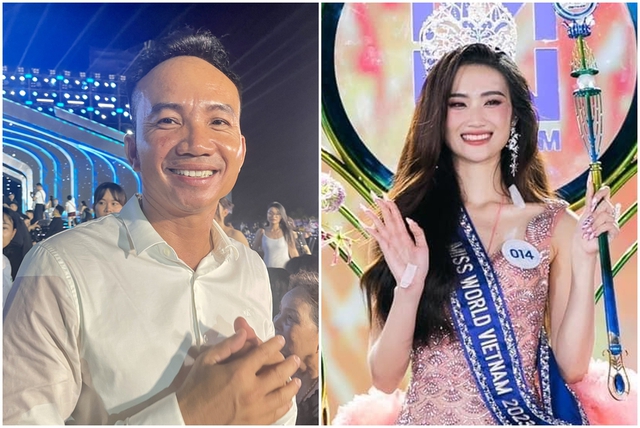 Bố của Miss World Vietnam 2023: Mỗi lần công bố kết quả là tôi đi ra ngoài - Ảnh 1.