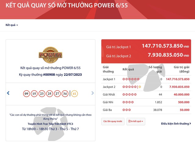 Jackpot của Vietlott lên cao nhất trong năm - Ảnh 1.