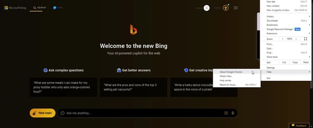 Chatbot Bing AI đang mở rộng sang trình duyệt Chrome và Safari - Ảnh 1.
