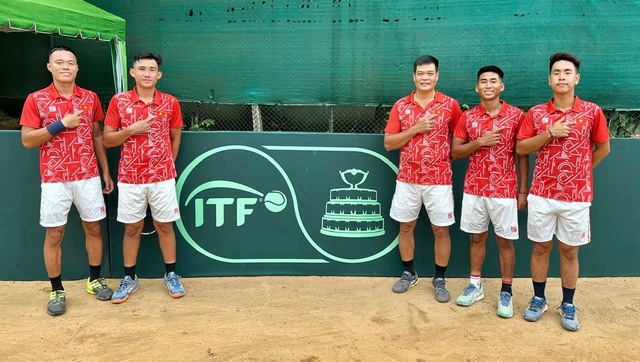 Tuyển quần vợt Việt Nam quyết tâm thăng hạng tại Davis Cup nhóm 3 thế giới - Ảnh 1.