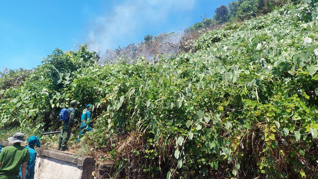 Đà Nẵng: Hơn 150 người khống chế đám cháy rừng trên đèo Hải Vân - Ảnh 3.