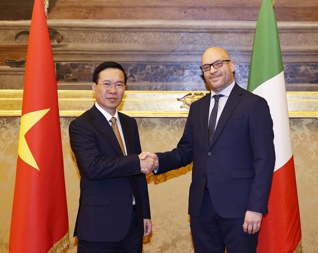 Chủ tịch nước: Quyết tâm đưa quan hệ Việt Nam - Ý sang giai đoạn mới - Ảnh 1.