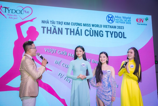 Thí sinh Miss World Vietnam trình diễn tại hội nghị khách hàng ‘Thần thái cùng Tydol’ - Ảnh 4.