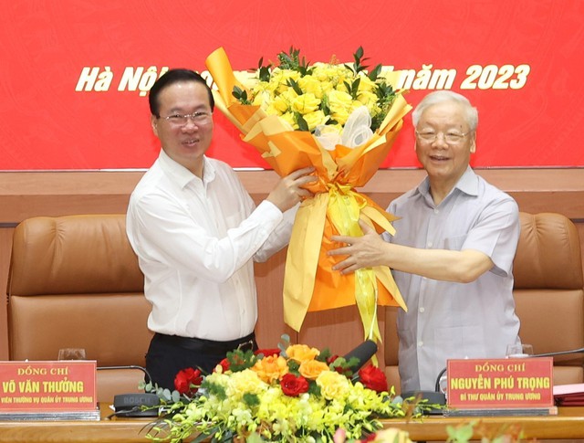 Chủ tịch nước Võ Văn Thưởng tham gia Thường vụ Quân ủy T.Ư - Ảnh 3.