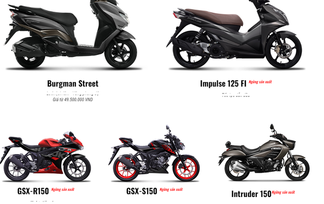 Suzuki dừng bán hàng loạt xe máy tại Việt Nam, tập trung sang ô tô - Ảnh 2. Suzuki dừng bán hàng loạt xe máy tại Việt Nam, tập trung sang ô tô - Ảnh 2.