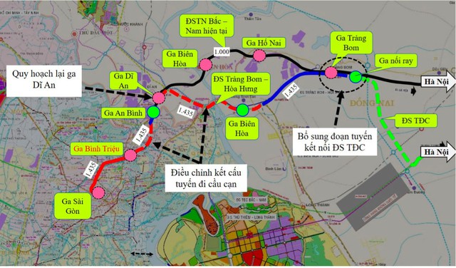 Đường sắt tốc độ cao Bắc - Nam có điều chỉnh hướng tuyến? - Ảnh 1.