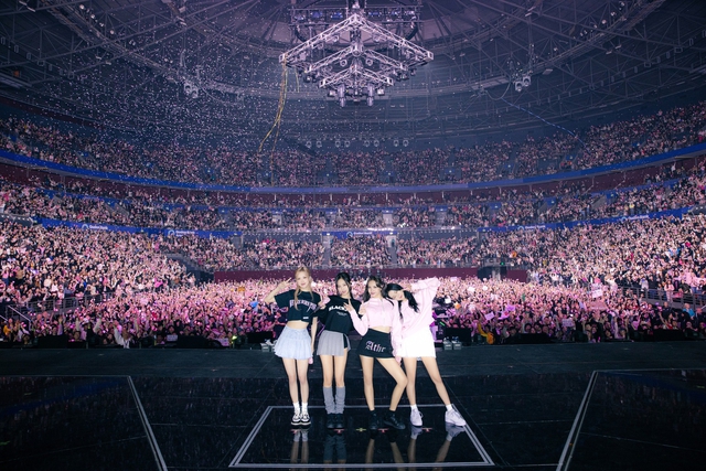 BlackPink trong concert Born Pink ở Úc, tổ chức vào giữa tháng 6 năm nay. FB NV