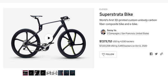 'Đường vòng' của chiến dịch gọi vốn xe đạp Superstrata của Arevo - Ảnh 5.