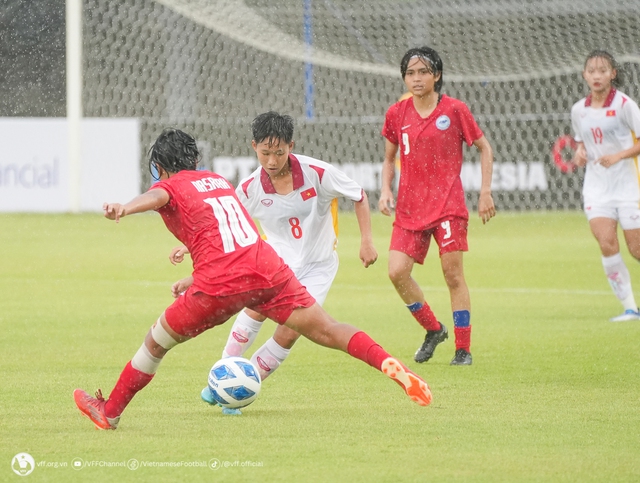 Đội nữ U.19 Việt Nam ra quân đầy ấn tượng ở giải Đông Nam Á - Ảnh 2.