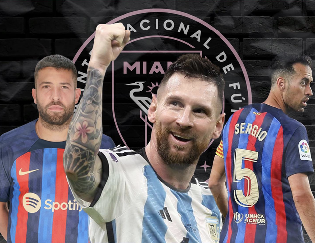Jordi Alba officially joined Inter Miami with Messi and Busquets - Photo 1.