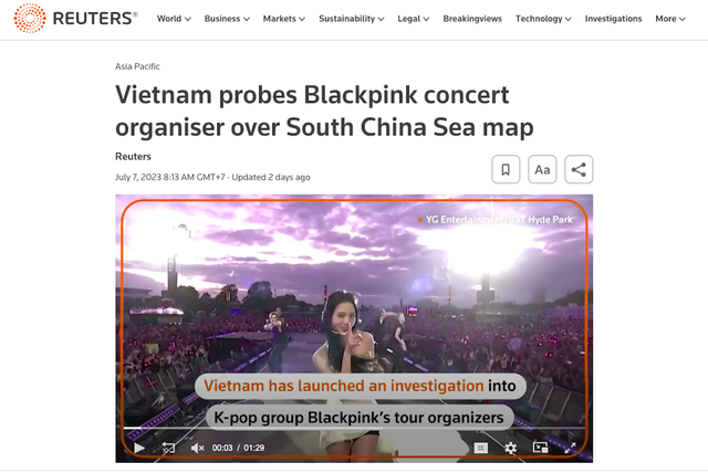 Vụ BTC concert BlackPink tại VN dính đến ‘đường lưỡi bò’ thu hút truyền thông quốc tế   - Ảnh 2.