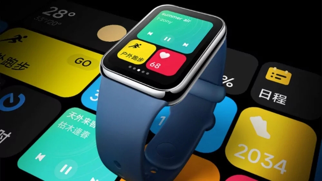 Hé lộ Smart Band 8 Pro đậm phong cách Apple Watch - Ảnh 1.