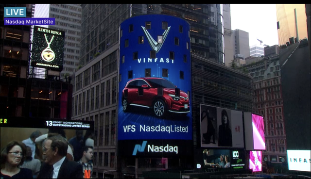 Tối nay cổ phiếu VinFast chính thức giao dịch trên sàn chứng khoán Nasdaq - Ảnh 1.