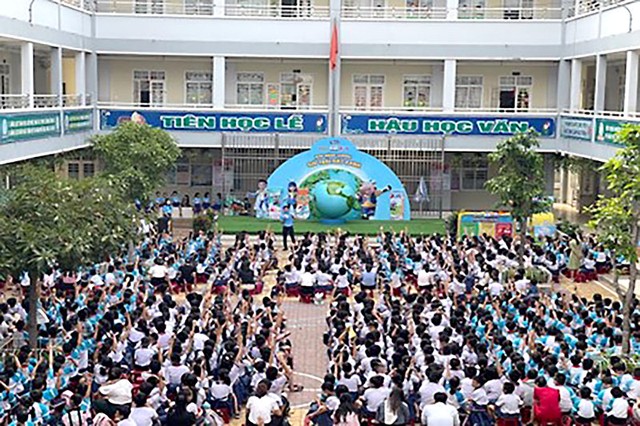 Hàng trăm nghìn học sinh tiểu học tham gia trau dồi kỹ năng sống xanh  - Ảnh 1.