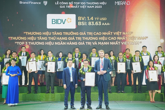 BIDV - Thương hiệu có tốc độ tăng trưởng nhanh nhất Việt Nam 2023 - Ảnh 1.