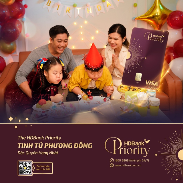 Thẻ tín dụng HDbank Priority - Tinh Tú Phương Đông: sắc đỏ rượu vang đẳng cấp  - Ảnh 1.