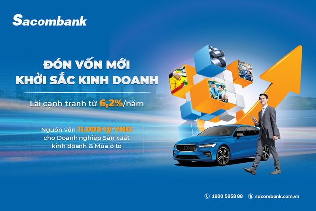 Sacombank tung gói vay 11.000 tỉ với lãi suất ưu đãi hỗ trợ khách hàng doanh nghiệp - Ảnh 1.