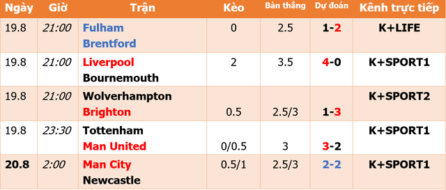 Lịch thi đấu Ngoại hạng Anh hôm nay 19.8: Man City-Newcastle, cuộc chiến nhà giàu - Ảnh 1.