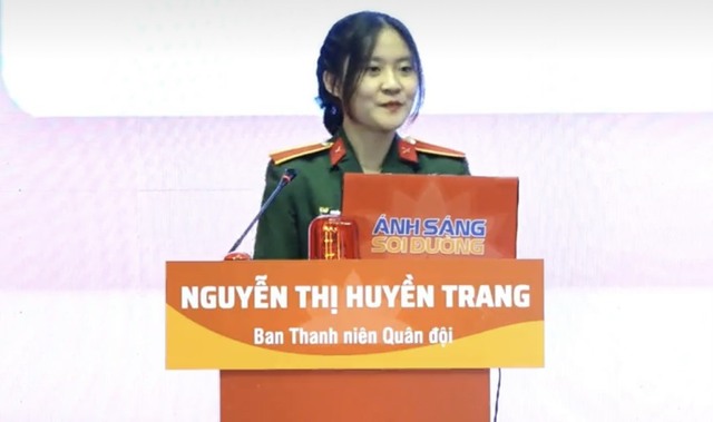 Nữ sinh Học viện Khoa học quân sự dành giải nhất Hội thi Ánh sáng soi đường - Ảnh 2.