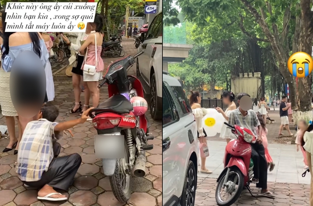 Xôn xao clip người đàn ông nhòm váy cô gái chụp ảnh trên phố Phan Đình Phùng - Ảnh 1.