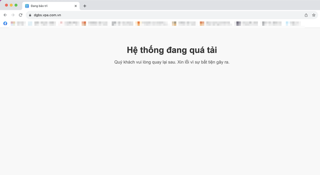 Trang web đấu giá biển số xe ô tô không thể truy cập vì 'quá tải' - Ảnh 1.