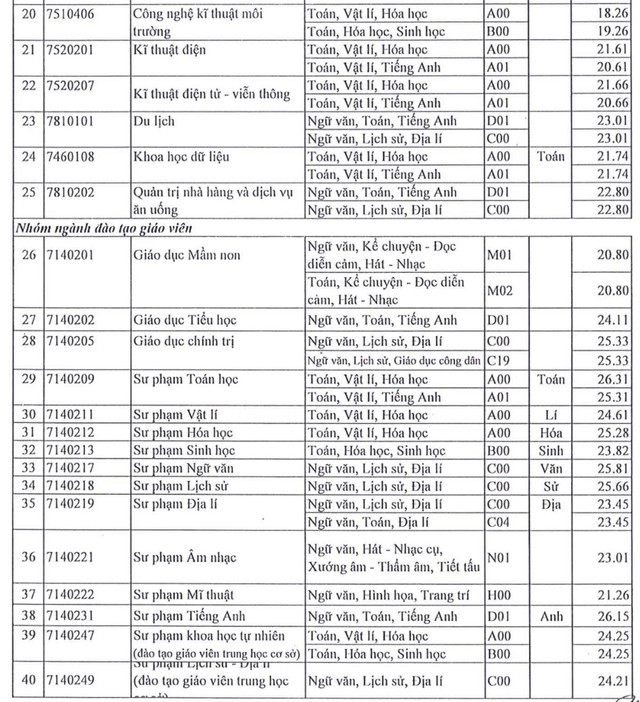 Điểm chuẩn Trường ĐH Sài Gòn: Ngành sư phạm toán lấy 26,31 điểm - Ảnh 3.