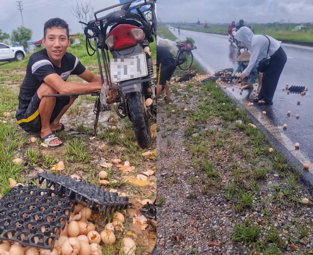 Phía sau câu chuyện chàng trai chở trứng bị vỡ hết giữa đường - Ảnh 1.