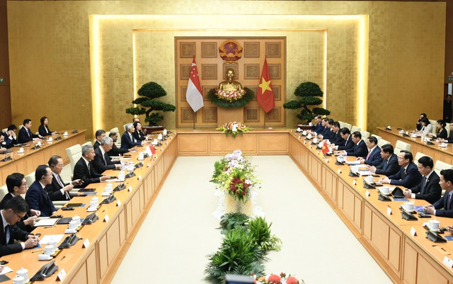 Thủ tướng Phạm Minh Chính hội đàm với Thủ tướng Singapore Lý Hiển Long - Ảnh 5.