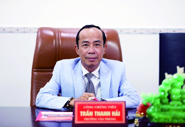 Ông Trần Thanh Hải, Trưởng Văn phòng công chứng Trần Thanh Hải, Q.Bình Tân, TP.HCM Ảnh: Ngọc Dương