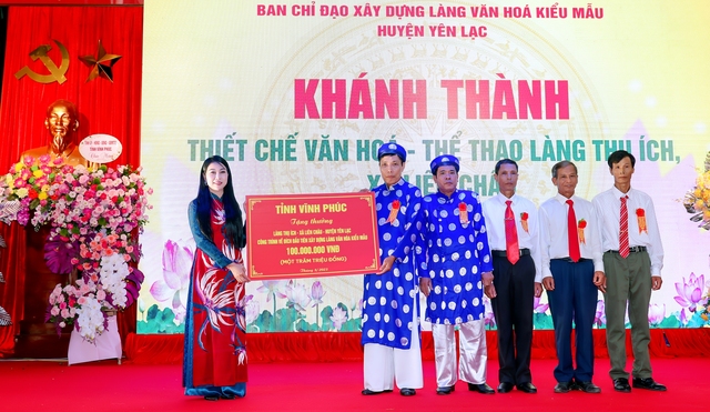 Vĩnh Phúc chi thưởng đậm cho công trình Làng văn hóa kiểu mẫu 'về đích sớm' - Ảnh 1.