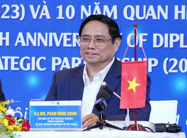 Thủ tướng Phạm Minh Chính và Thủ tướng Lý Hiển Long gặp mặt đại biểu thanh niên - Ảnh 3.