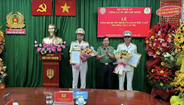 Trung tá Nguyễn Thành Hưng làm Trưởng phòng Cảnh sát hình sự Công an TP.HCM - Ảnh 1.