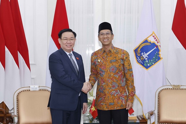 Chủ tịch Quốc hội: Mong tham khảo kinh nghiệm của Jakarta để sửa luật Thủ đô - Ảnh 1.