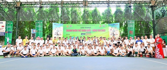 Kết thúc thành công giải Tennis Doanh nhân trẻ Toàn quốc - Vũng Tàu 2023 - Ảnh 1.