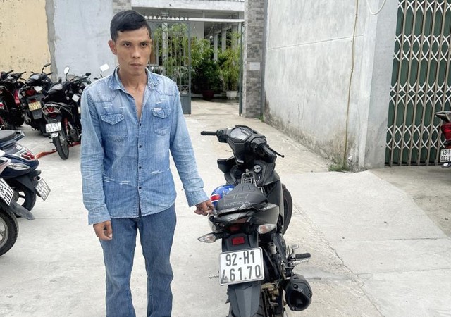 Đà Nẵng: Bắt 'đạo chích' có 6 tiền án, trộm cắp xe máy để mua ma túy - Ảnh 1.