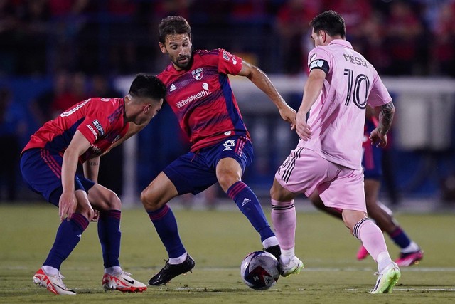 Messi lập cú đúp, Inter Miami thắng kịch tính FC Dallas vào tứ kết Leagues Cup - Ảnh 2.