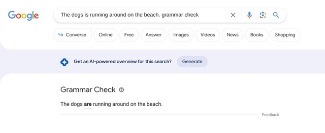 Google có thêm tính năng kiểm tra ngữ pháp tiếng Anh - Ảnh 1.