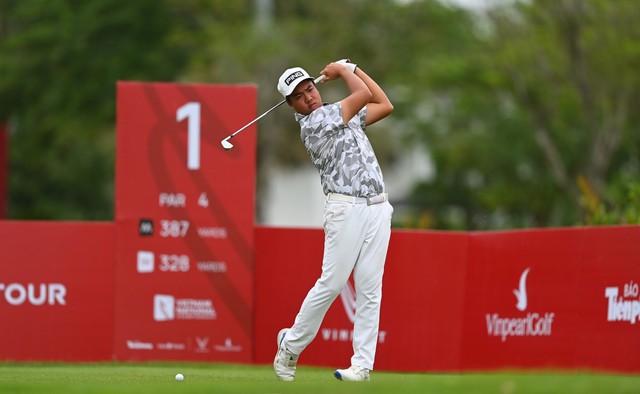 Giải golf quốc gia 2023: Nguyễn Đặng Minh dẫn đầu, Đoàn Xuân Khuê Minh khởi đầu chậm - Ảnh 1.