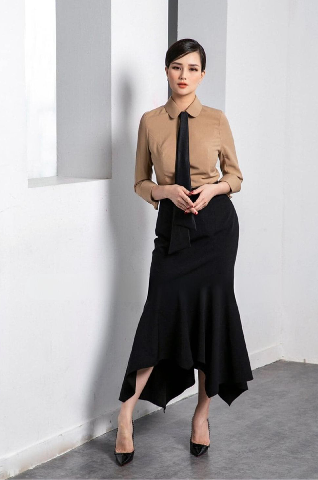 Midi skirt – mùa thu quyến rũ của các nàng công sở tôn sùng style tiểu thư - Ảnh 3.