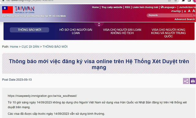 Đài Loan bất ngờ từ chối khách Việt có visa tân tiến của Nhật Bản, Hàn Quốc - Ảnh 1.