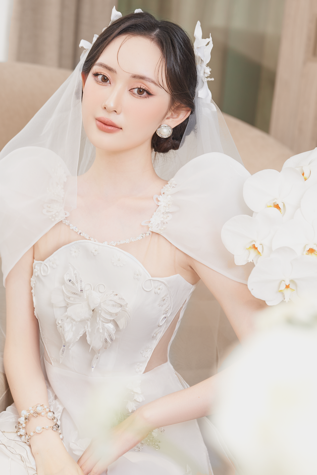 Diện organza trong ngày cưới – cách để cô dâu hoàn hảo đến từng mi-li-mét - Ảnh 7.